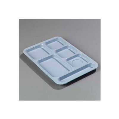 Carlisle 614R59 - Right-Hand Compartment Tray, Slate Blue - Pkg Qty 24