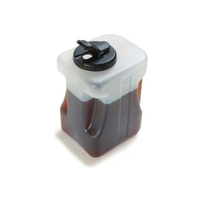 Carlisle 640000 - 1 Gallon Container W/ Black Lid, Clear - Pkg Qty 2