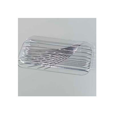 Carlisle 641707 - Festival Trays™ Rectangular Tray 12-1/2" x 7", Clear - Pkg Qty 6