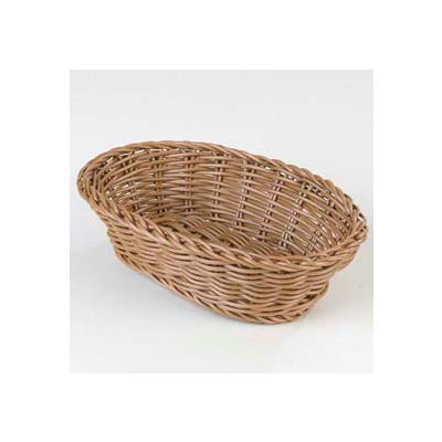 Carlisle 655025 - Woven Baskets Oval Basket Small 9", Caramel - Pkg Qty 6