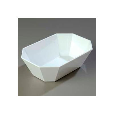 Carlisle 671302 - Crock, 5 Lb., Octagonal, White - Pkg Qty 6