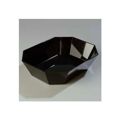 Carlisle 671603 - Octagonal 10 Lb. Crock 13-5/16" x 10-1/2", Black - Pkg Qty 6