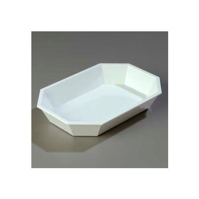 Carlisle 672302 - 2.5 Lb. Low Profile Crock 10-1/2" x 7", White - Pkg Qty 6
