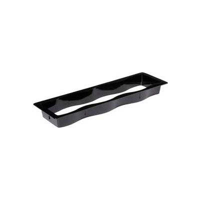Carlisle 698803 - Modular Displayware Half Long Collar 21-5/8 x 7-1/8 x 11, Black - Pkg Qty 6