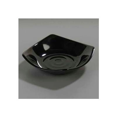 Carlisle 794203 - Small Square Dish 5-1/4", Black - Pkg Qty 48