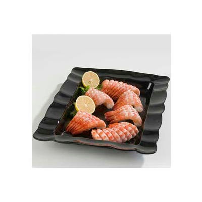 Carlisle 794803 - Platter, 24-1/2" x 18-1/2", Rectangular, Scalloped, Black - Pkg Qty 4