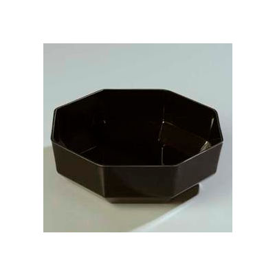 Carlisle 888703 - Bowl, Octagon, 5 Lb., 9-1/2", Glossy Acrylic, Black - Pkg Qty 4