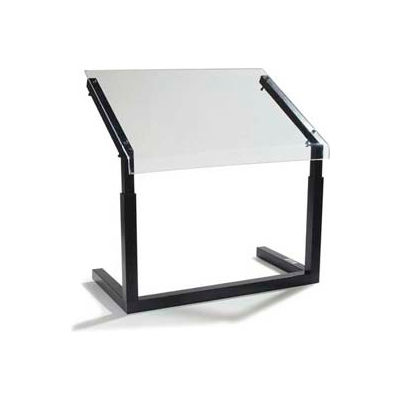Carlisle 922403 - Sneeze Guard, 24" Adjustable, Single-Sided, Black