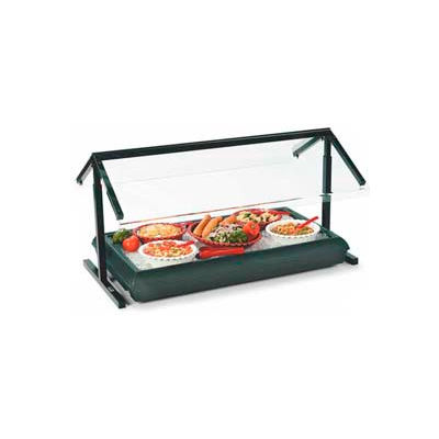 Carlisle 972003 - Sneeze Guard Adjustable, Double-Sided 48", Black