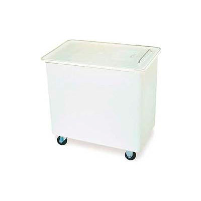 Carlisle BIN2702-Mobile Ingredient Bin w/Lid, Polyethlene, 27 Gal., White