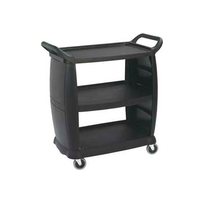 Carlisle CC203603 - Small Bussing and Transport Cart 18" x 36", Black