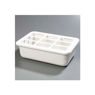 Carlisle CM104902 - Coldmaster® 6" Deep Full-Size Coldpan W/Organizer, White