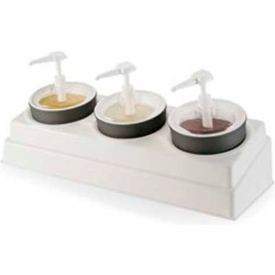 Carlisle CM105802 - Crock & Organizer Condiment Set, 26-1/2", 10-1/2", 6-31/32", White