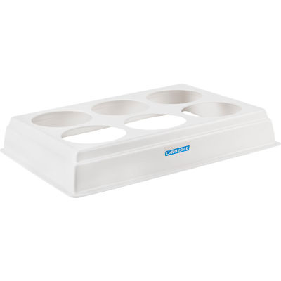 Carlisle CM106502 - 6-Crock Coldcrock Organizer Only 27-3/16"x19-3/16"x4-7/16", White