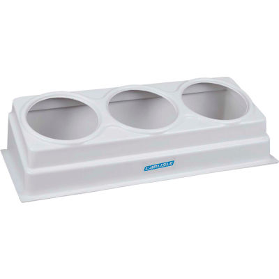 Carlisle CM106902 - 3-Crock Coldcrock Organizer Only 26-1/2", 10-1/2", 6-3/4", White