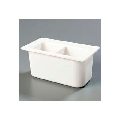 Carlisle CM110302 - Coldmaster® 6" Third-Size Divided Food Pan, White