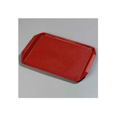 Carlisle CT121705 - Cafe® Handled Tray 12" x 17", Red - Pkg Qty 24