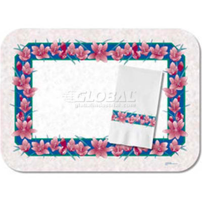 Dinex DX5243M - Freesia Traycover, W/ Straight Edge Round Corner, 13-5/8" x 18-3/4", 1000/Cs