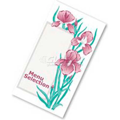 Dinex DX6SM081000 - Iris Garden Blank-No Headings 3 Panel, Perforated, 8-1/2"x14" 2000/Cs