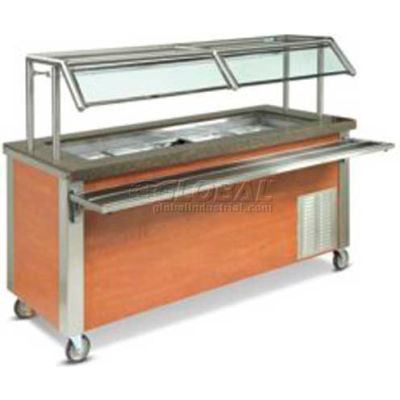 Dinex DXDCF27 - Dinexpress Cold Food NSF7-2 Well W/9-7/16" Deep Wells, 35" x 30", Stainless Steel