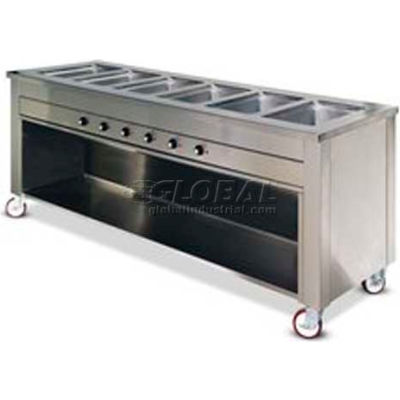 Dinex DXDHF2HIB - Dinexpress Hot Food Counter, 2 Well W/ Heat-in-Base, 35" x 30" x 36", S/S