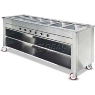 Dinex DXDHF3LL - Dinexpress Shape Hot Food, 3 Well Left, 35" x 55-1/4" x 36", Stainless Steel