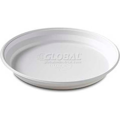 Dinex DXHH10 - Entree one compartment Disposable Plastic Dishware, 7-3/4", 500/Cs, White