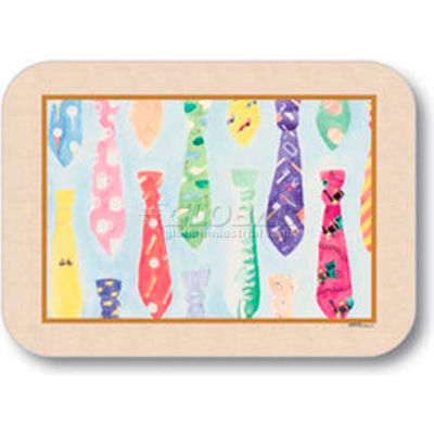 Dinex DXHS201M001 - Father's Day Ties Design Traycover W/ Straight Edge, 13-5/8" x 18-3/4"