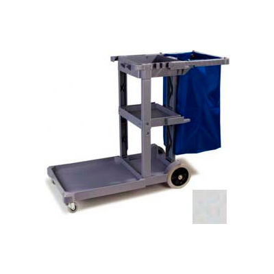 Carlisle® Long Platform Janitorial Cart - Gray JC1945L23