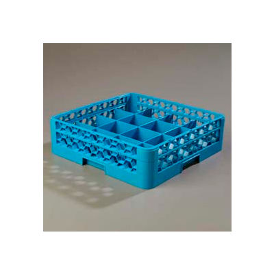 Carlisle RC16-114 - Opticlean™ 16-Compartment Cup Rack W/ 1 Open Extender, Blue - Pkg Qty 4