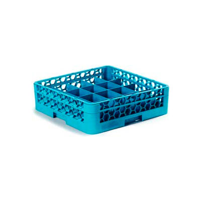 Carlisle RC20-114 - Opticlean™ 20-Compartment Cup Rack W/ 1 Open Extender, Carlisle Blue - Pkg Qty 4