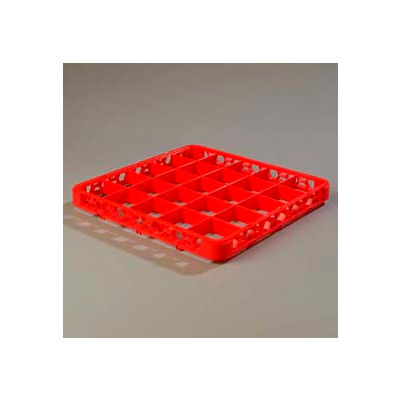 Carlisle RE25C05 - Opticlean™ 25-Compartment Divided Glass Rack Extender, Red - Pkg Qty 6