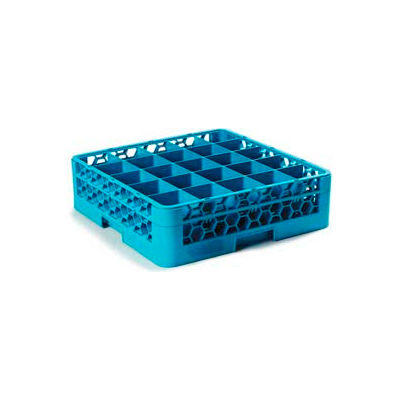 Carlisle RG25-114 - Opticlean™ 25-Compartment Glass Rack W/ 1 Extender, Carlisle Blue - Pkg Qty 4