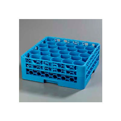Carlisle RW30-114 - Opticlean Newave 30-Compartment Glass Rack W/ 2 Extenders, Carlisle Blue - Pkg Qty 3