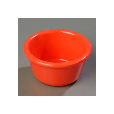 Carlisle S28552 - Smooth Ramekin 4 Oz., Sunset Orange - Pkg Qty 48