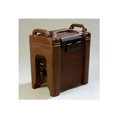 Carlisle XT250001 - Cateraid Beverage Server, 2-1/2 Gallon, Insulated, Wide Sure-Latch™, Brown
