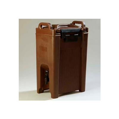 Carlisle XT500001 - Cateraid Beverage Server, 5 Gallon, Insulated, Wide Sure-Latch™, Brown