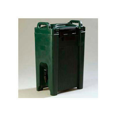 Carlisle XT500008 - Cateraid Beverage Server, 5 Gallon, Insulated, Wide Sure-Latch Forest Green