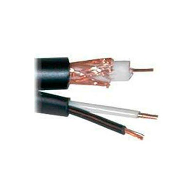 Convergent 5015BK1S RG59/U + 18/2 Siamese Camera Cable CMR 1,000 Ft. Spool Black