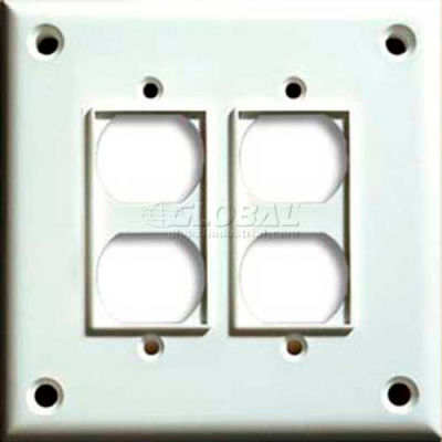 Cortech USA, TPDD, High Security Double Duplex Cover Plate, W/Hardware 1/Pack