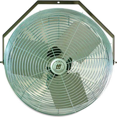 TPI Workstation Fan - 24" Blade Diameter - 1/8 Hp - Wall-Mount