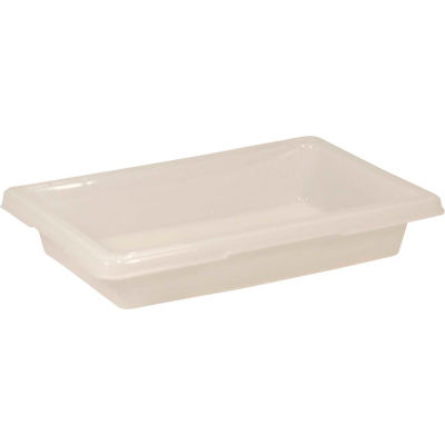 Rubbermaid Bus Utility Tote Box FG350700WHT - 18 x 12 x 3-1/2 - White - Pkg Qty 6