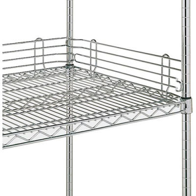4"H Shelf Back Ledge For Open Wire Shelving - 72"