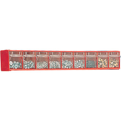 Bott 02513016 Tilt Bins - 23-5/8 X 2-1/2 X 3-1/8" - (9) Bins - With Perfo Panel Fixing Bracket