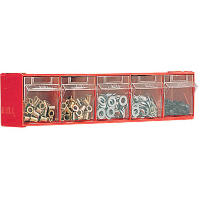 Bott 02513018 Tilt Bins - 23-5/8 X 5-1/4 X 6-1/2" - (5) Bins - With Perfo Panel Fixing Bracket