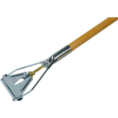 Rubbermaid Easy Change Style Mop Handle - Steel Head - 60"L - Hardwood