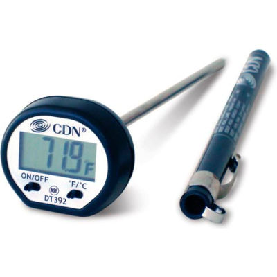CDN Digital Thermometer With One-Button Operation, 1.5V Button Iec