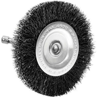 Century Drill 76441 Drill Radial Wire Brush 4" Dia. Steel Crimped
