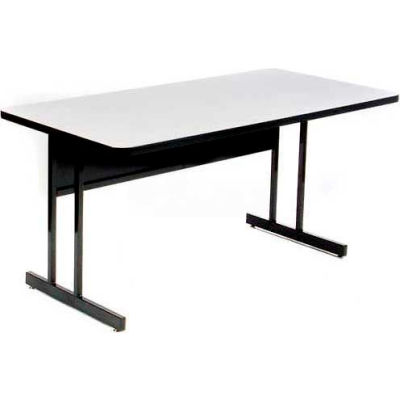 Correll Training Table - Laminate - 24" x 72", Gray Granite