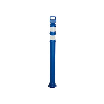 45" Blue Ez Grab Delineator Post W/2ea 3" Hi Reflective